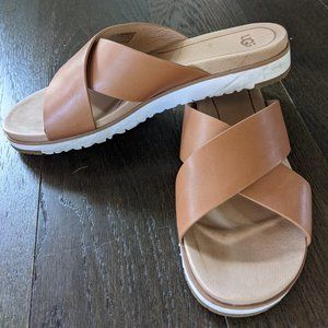 Women's UGG Kari Sandal Size 8.5 Cognac